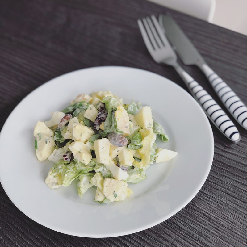 Salade composée et dressing au skyr – végétarien
