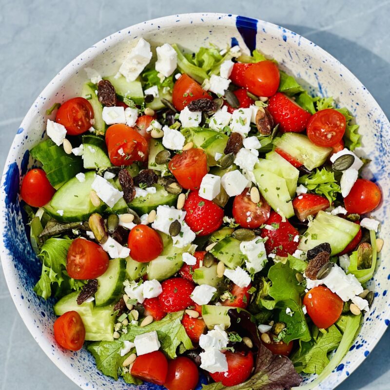 Salade fraises et feta
