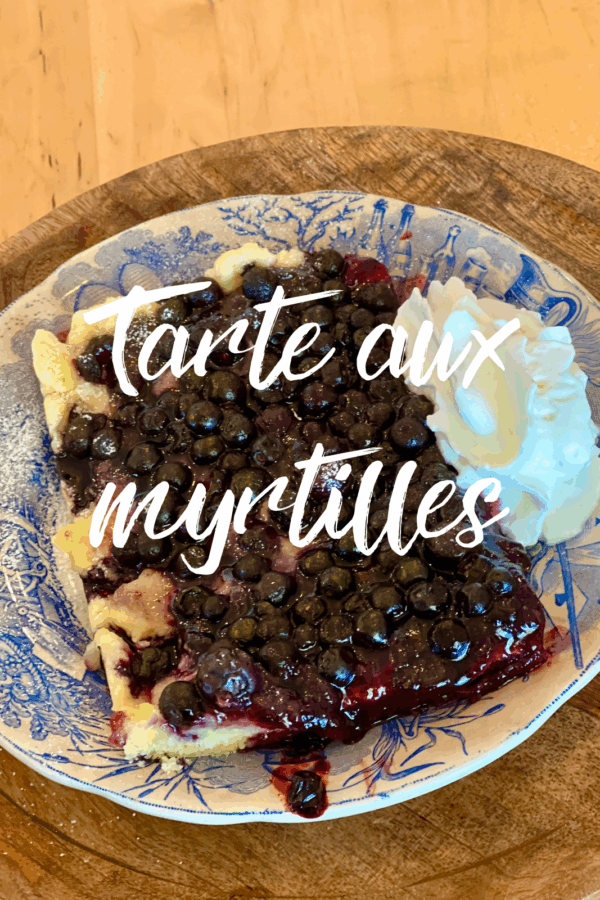 Tarte aux myrtilles comme à Compostelle