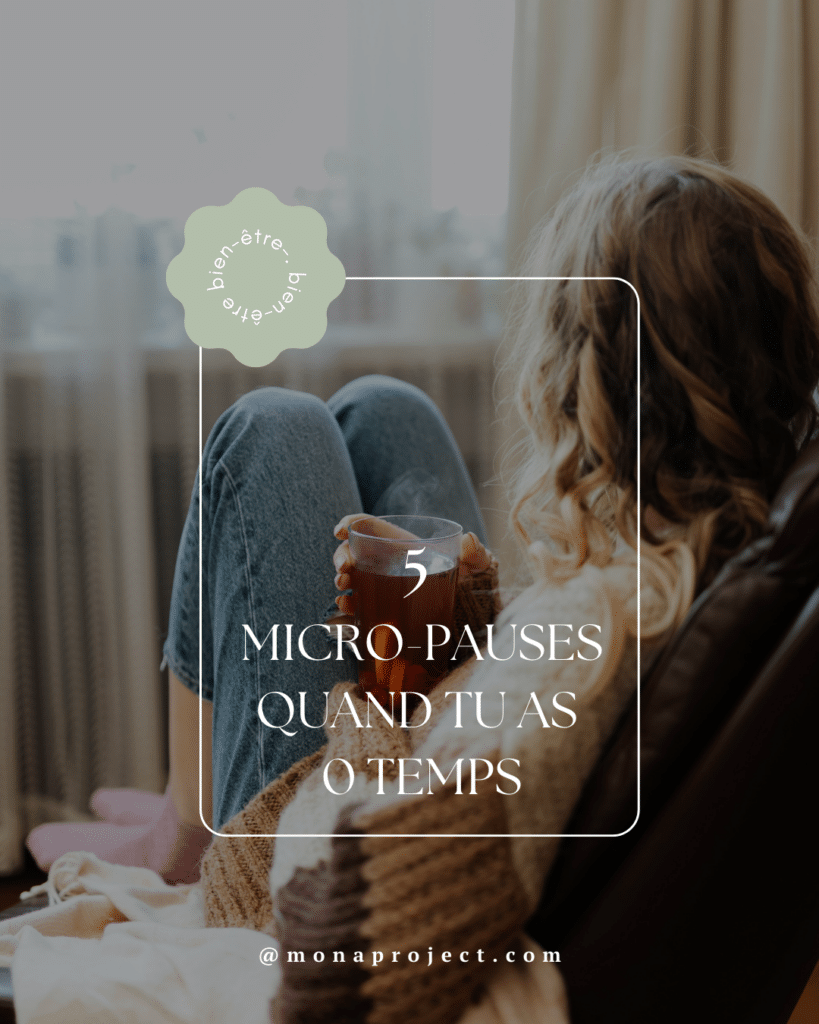 5 micro-pauses de moins de 5 minutes