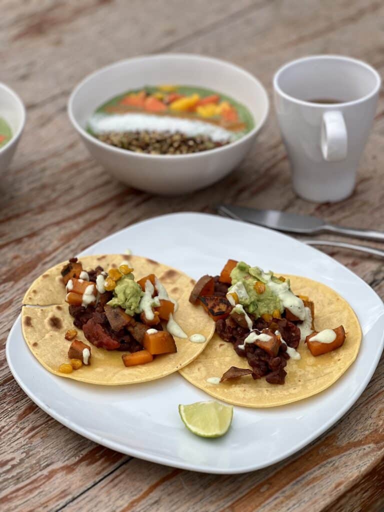 nourriture vegan retraite de yoga