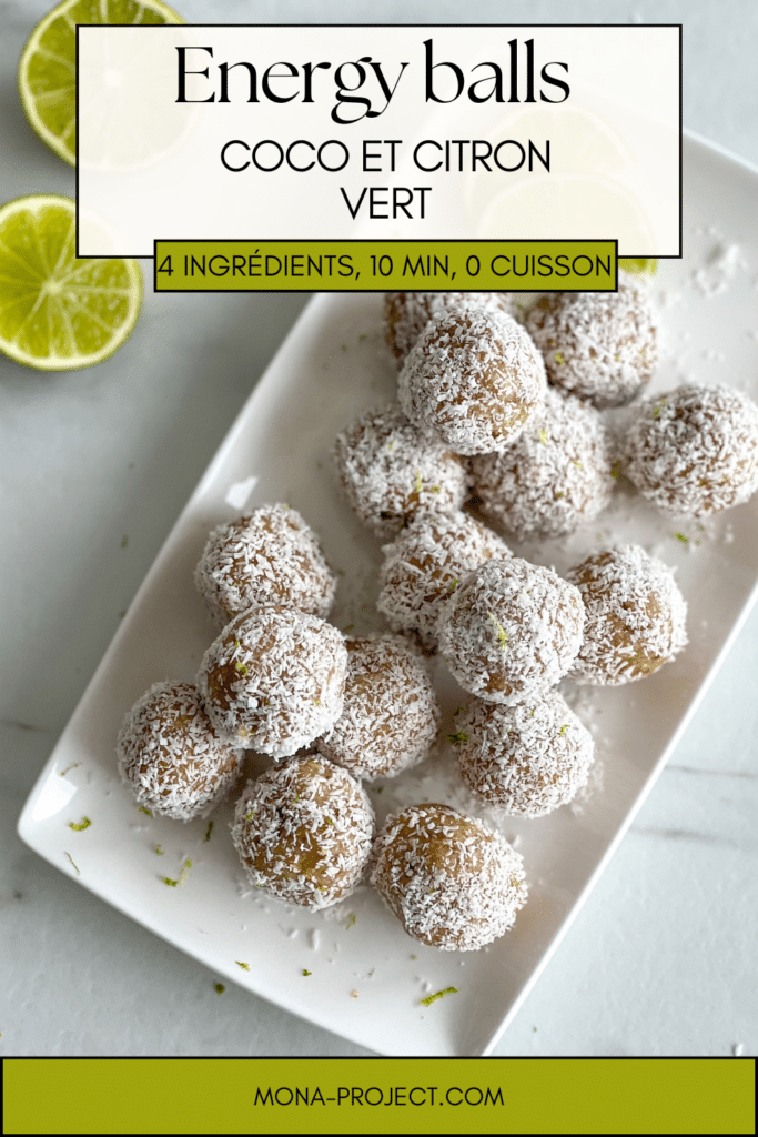 energy balls coco citron vert