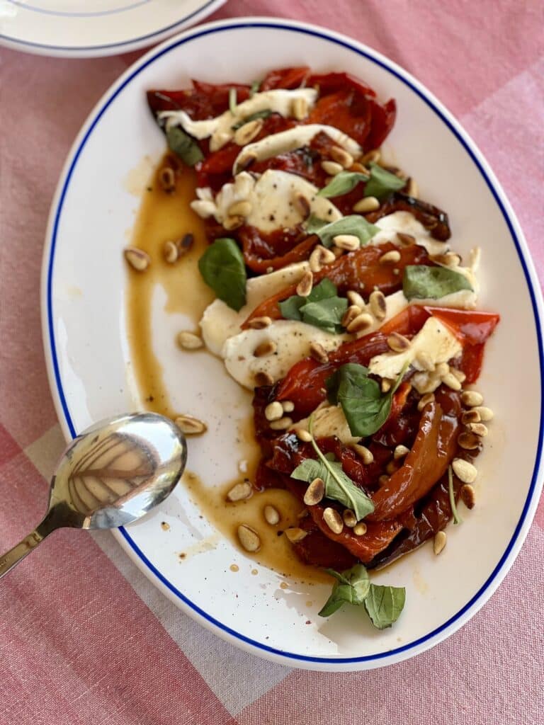 Poivrons confits mozzarella recette